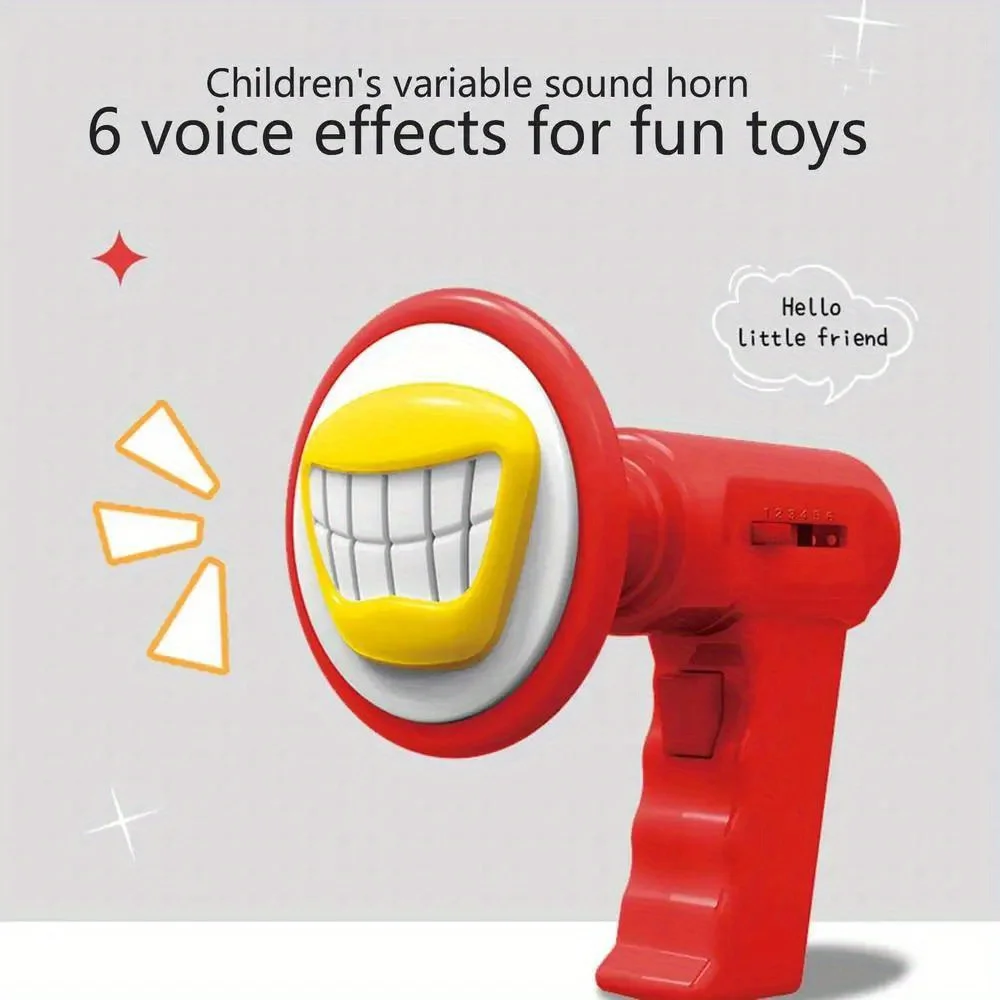 Children’s Voice Changer Loudspeaker Toy Electric Megaphone Roleplay Prank Props Kid Electronic Gift Xmas Party top quality