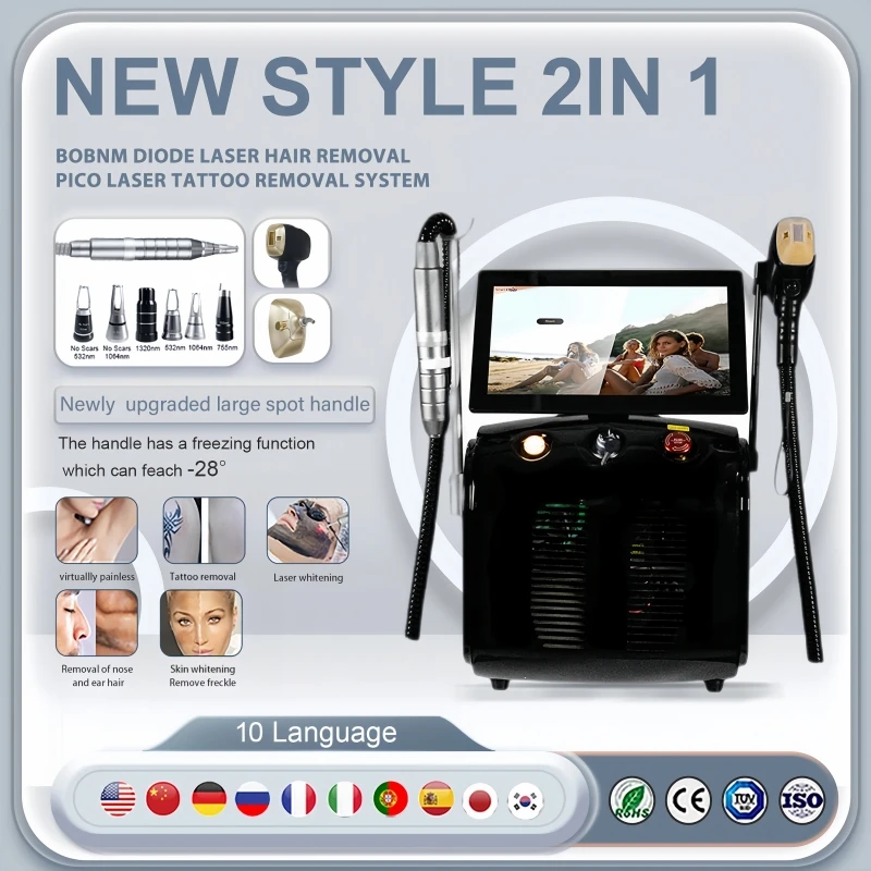 

2026 Устройство Сопрано Титан 808 Диодный лазерный аппарат для удаления волос 3 длины волны Безболезненное лазерное устройство для волос 4000 Вт