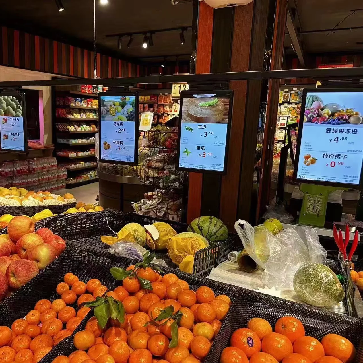 10.1inch Electronic Price Tag Battery Supermarket Price Tag Touch Screen Full HD Digital Signage Display Built-In Speaker