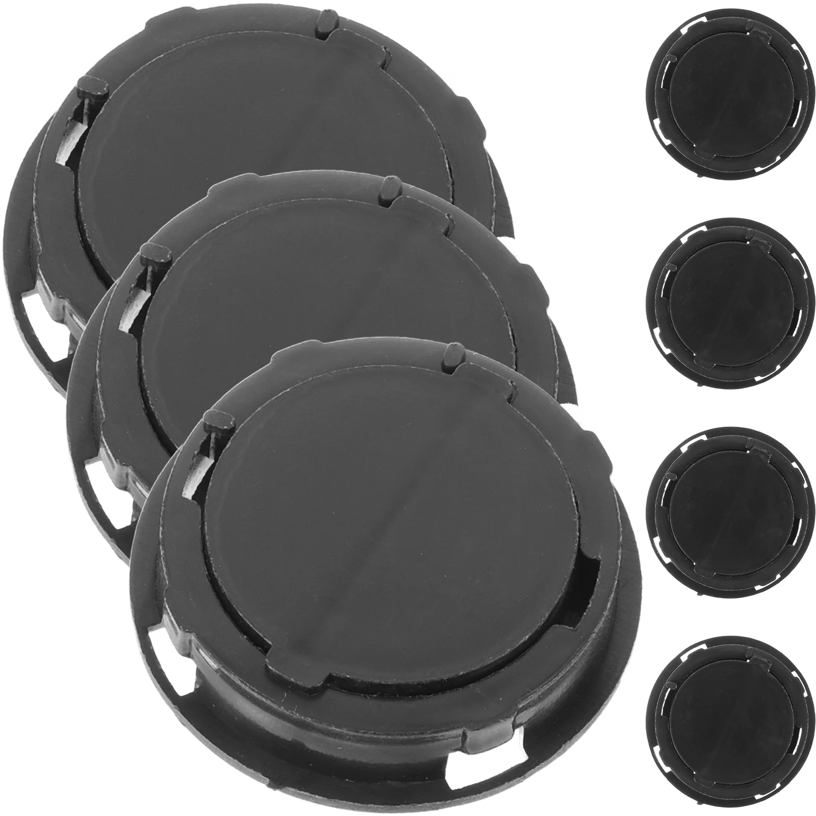 

20 Pcs Bank Bottom Covers Black Stoppers Piggy Bank Bottom Cover Toy Savings Accessories Plaster Caps Reusable ABS Storage