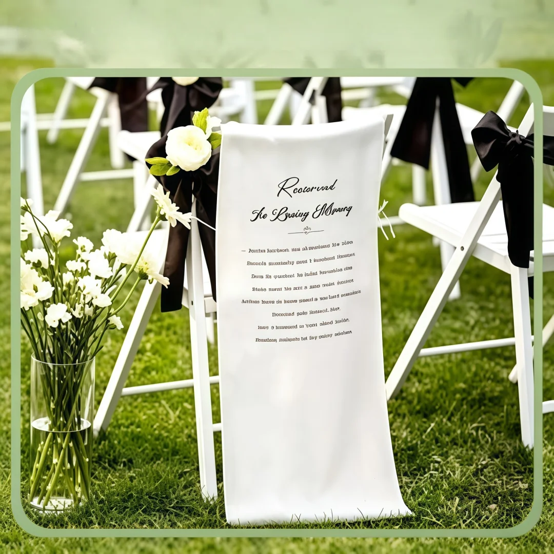 1pc Elegant Wedding Reserved Chair Sign, Sturdy Seating Marker Decor for Ceremonies, Parties & Events, Indoor & Outdoor Use