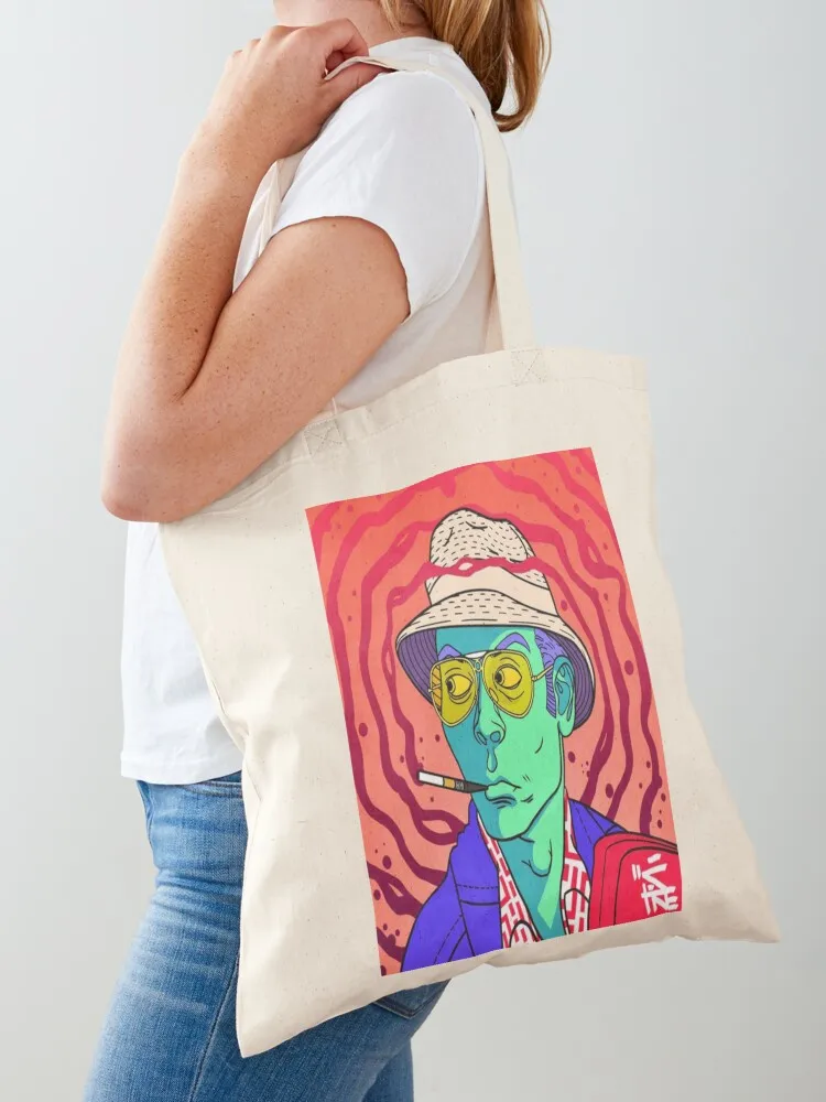 Fear and loathing in las vegas Tote supermarket folding handbag woman shopping Canvas Tote Candy bags Canvas bag Tote Bag