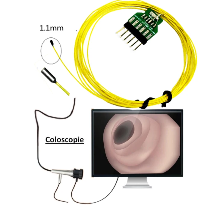 Flexible  ov6946 ovm6946 2mm endoscope camera module with LED light USB decoder or CVBS for medical