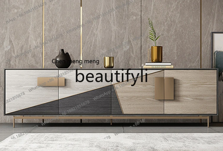 

Лидер продаж, итальянский ТВ-шкаф, журнальный столик, комбинация современной виллы, светлый роскошный напольный шкаф, скандинавский боковой шкаф для хранения в спальне