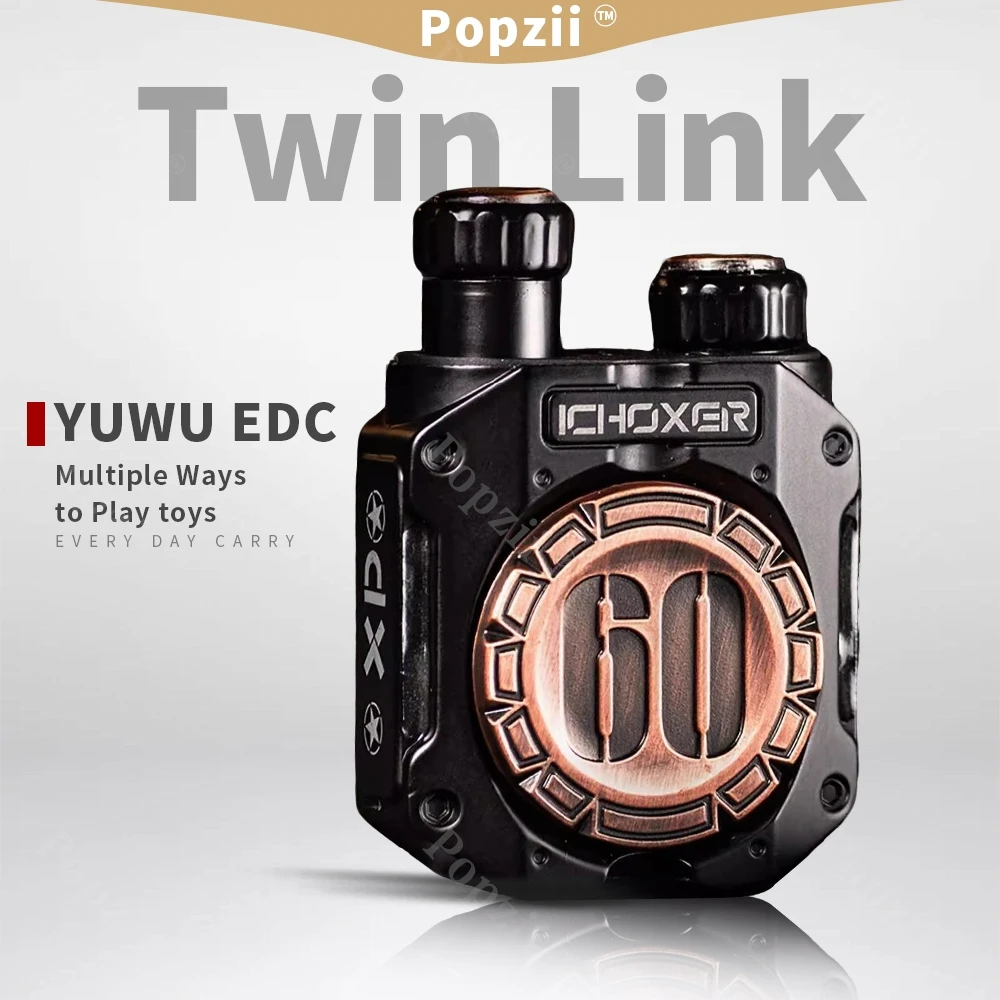 

YUWU EDC Twin Link Snap монета Спиннер Непоседа несколько способов игры Непоседающая игрушка Крутой гаджет Взрослые игрушки для снятия стресса