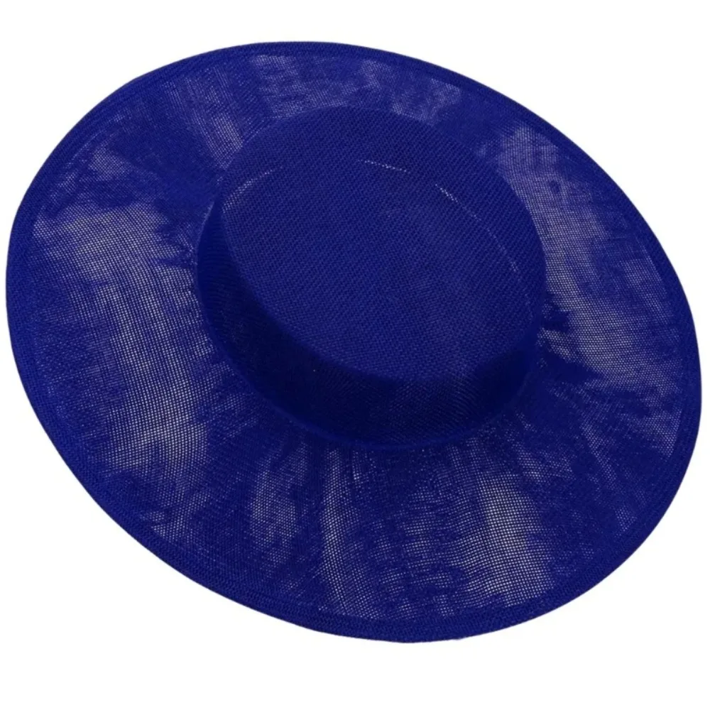 أنيقة DIY قبعة الفاسناتور قاعدة أغطية الرأس عادي اللون مأدبة القبعات متعددة الألوان قبعة قاعدة الزفاف #4