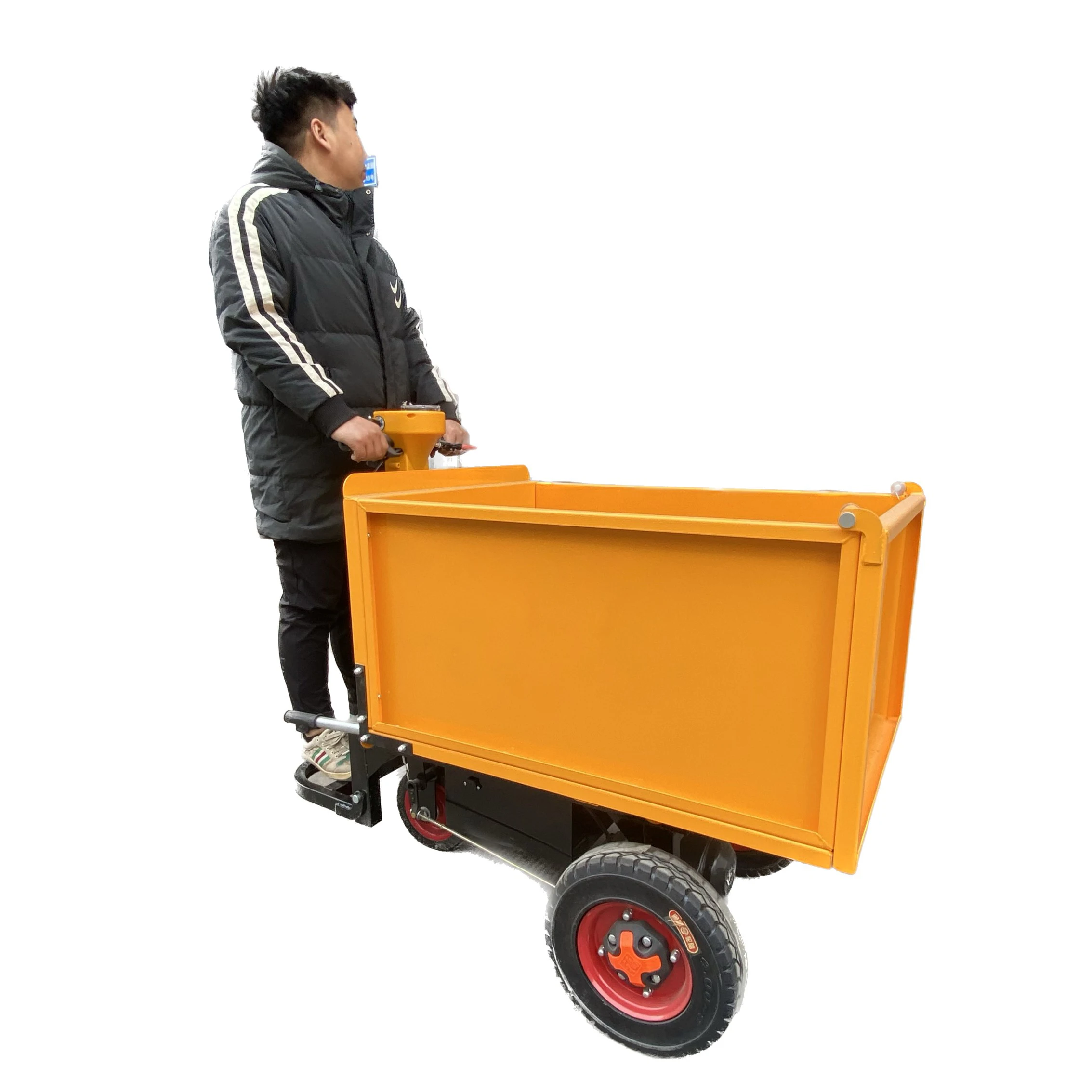 Tricycle electric bicycle cargo inclined cabin