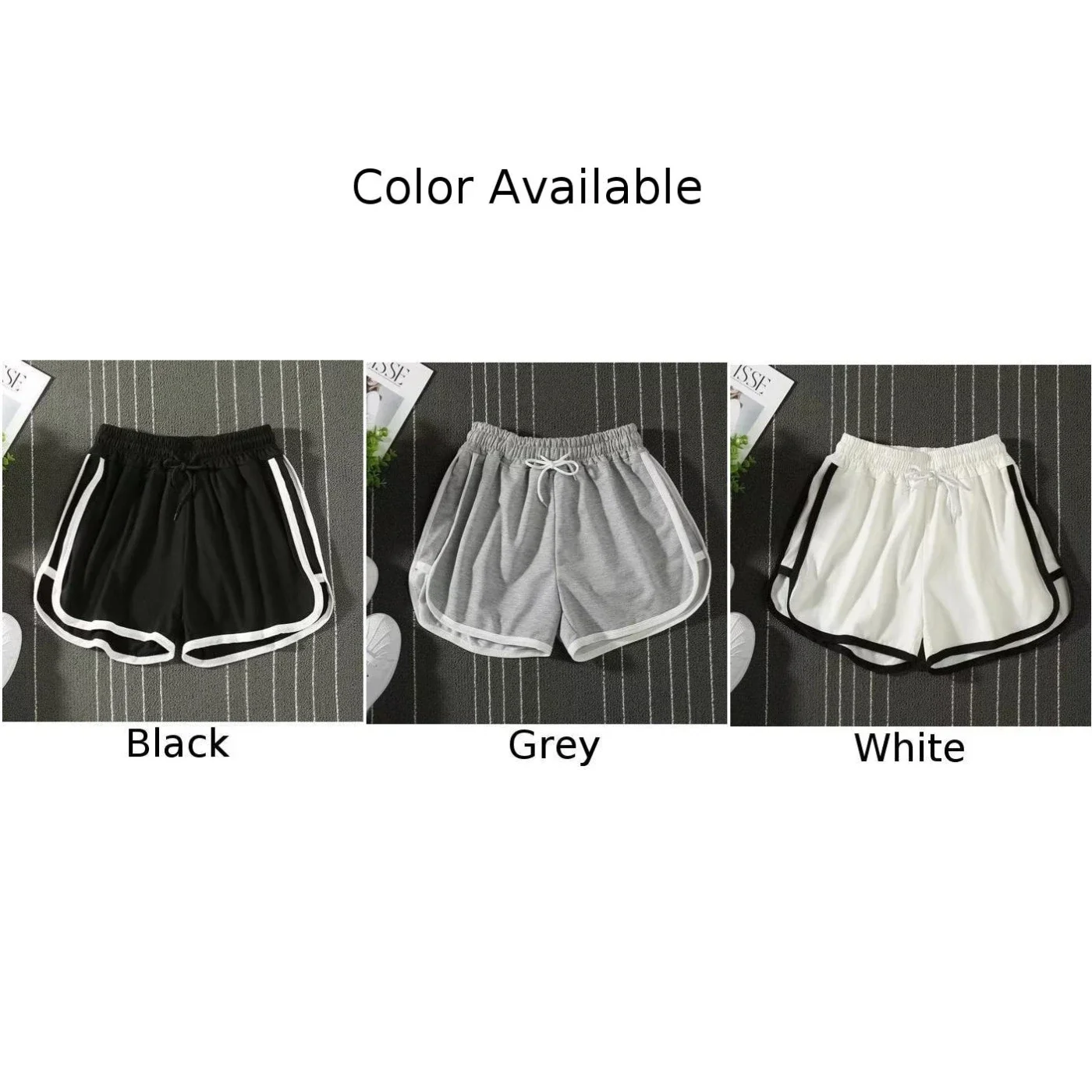 Mens Color Block Sports Shorts Summer Breathable Drawstring Beach Thin Shorts