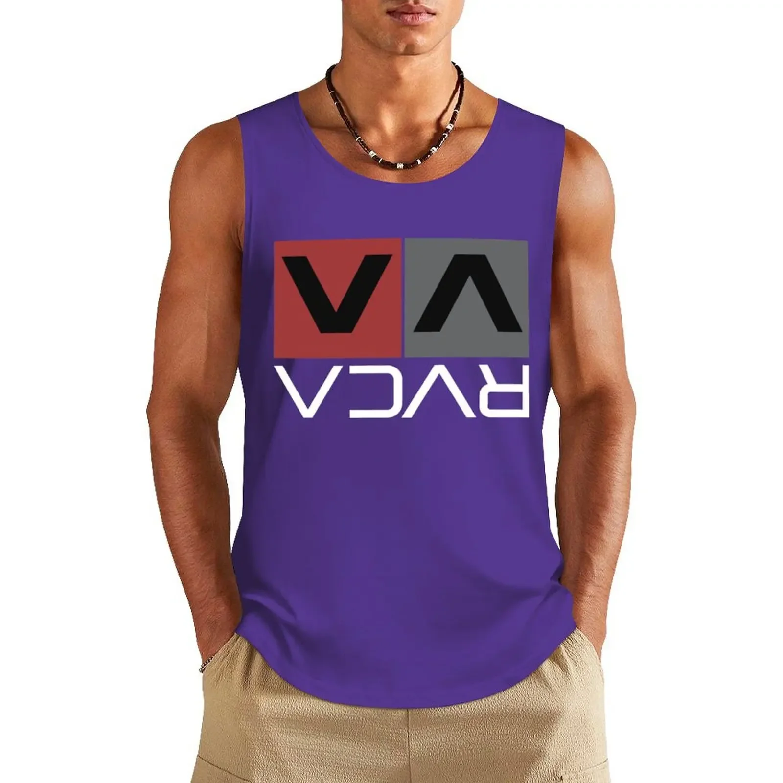 Funny Letter Print Men's Tank Tops Hawaiian Beach Surf Sleeveless Shirts Fashion Gym T-shirt Man Summer Casual Run Fitness Vest