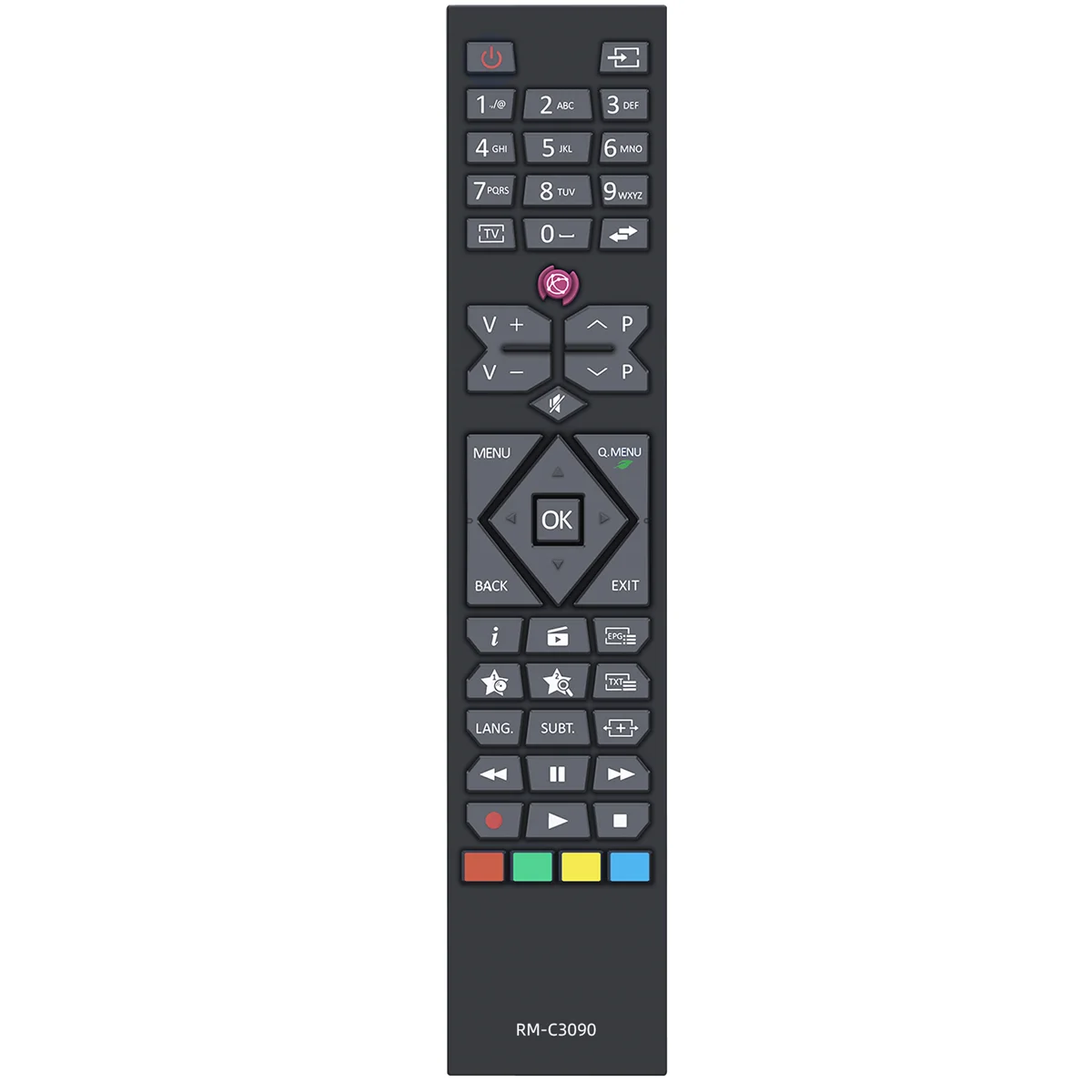 

-C3090 Replace Remote Control for -24VH42J -24VH30K -24VH43J -24VF47JH -32V48JH -32VH42J Smart TV