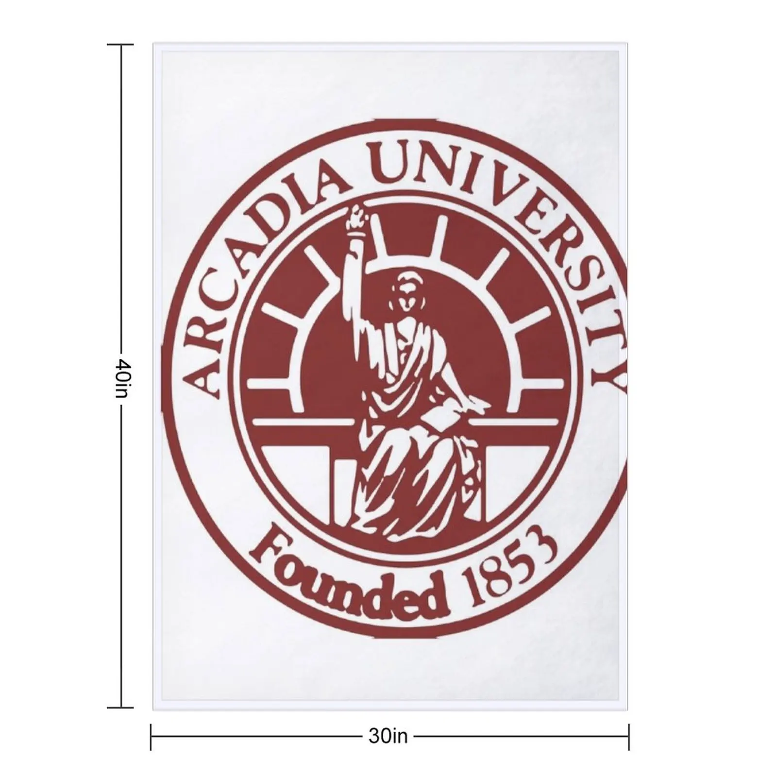 arcadia university seal Throw Blanket Bed Fashionable halloween Stuffeds Furry For Baby Fashion Sofas Blankets
