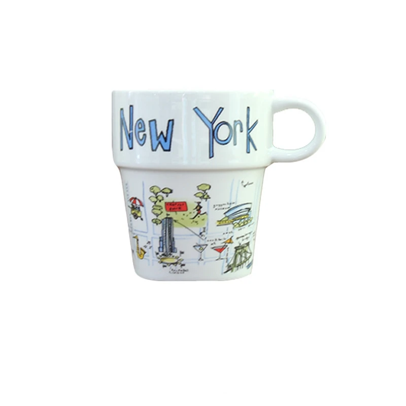 City Mark Ceramics Mugs coffee Mug Milk Tea office Cups Drinkware the Best birthday Gift