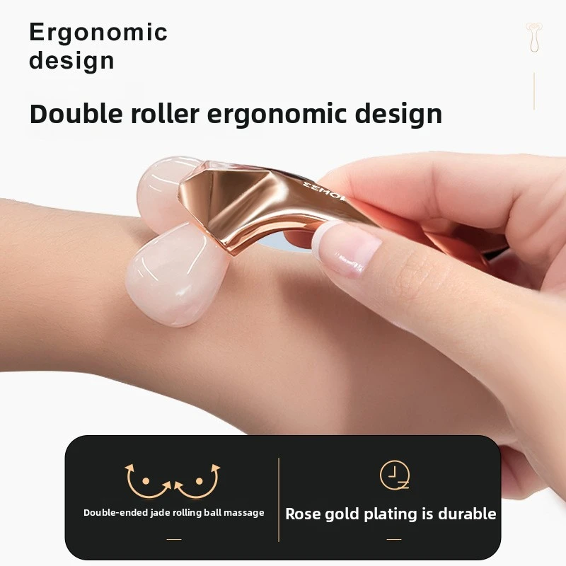 Jade massageador facial rolo de massagem para rosto corpo pescoço olhos guasha raspagem placa anti-rugas beleza cuidados com a pele ferramentas