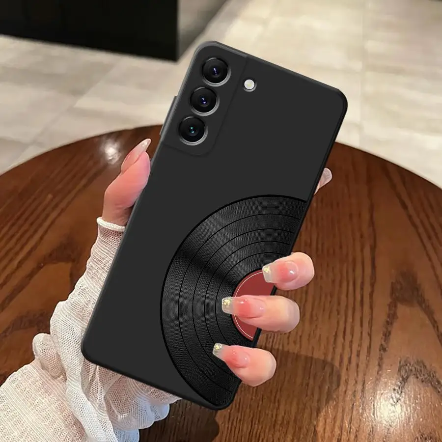 حافظة لاعب التسجيل لهاتف سامسونج جالاكسي A40 A16 A50 A04 A06 A20 A13 A70 A30 A15 A05 A17 A10 A12 غطاء هاتف ناعم أسود #5