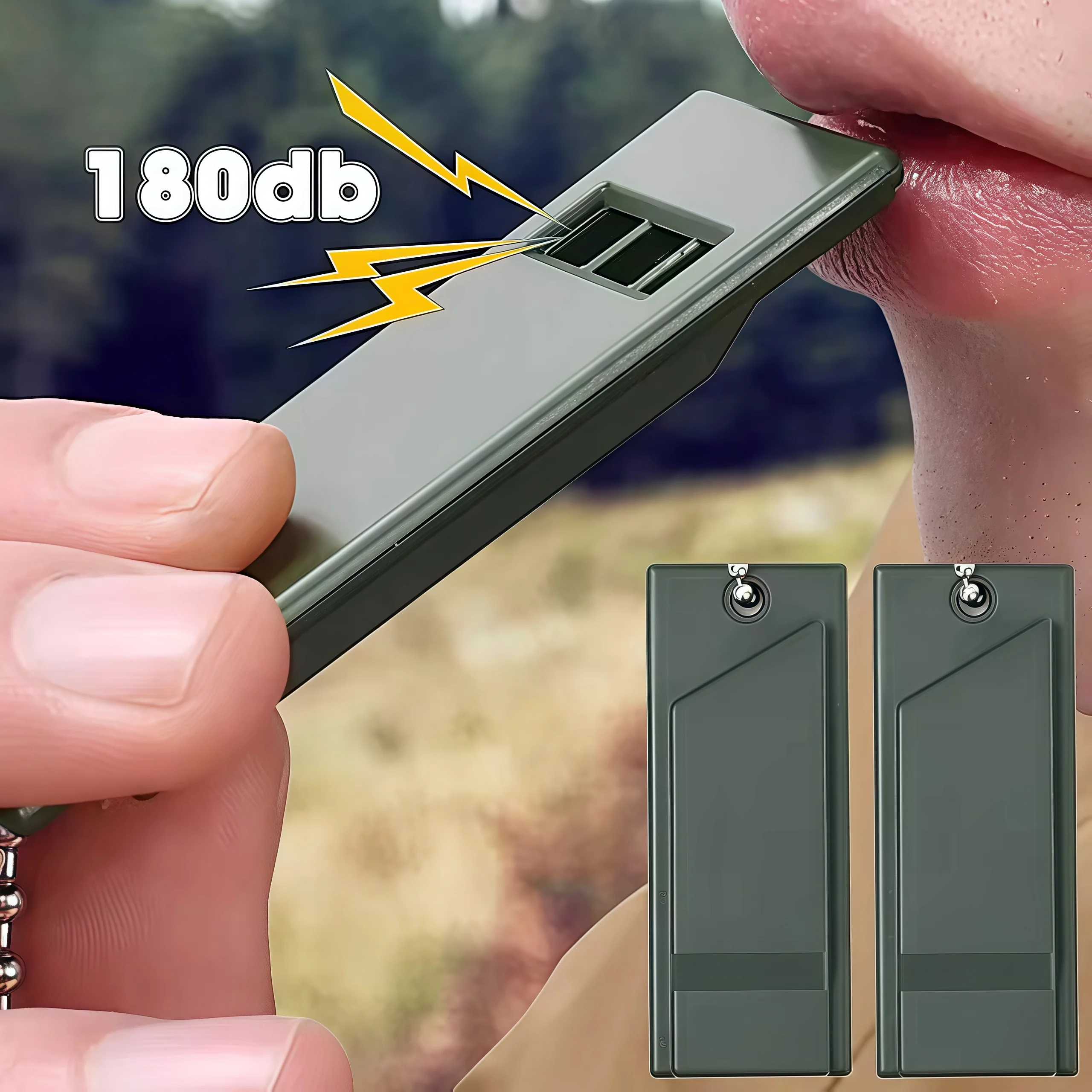 Sifflet de survie d'urgence pour l'extérieur – 3 fréquences, haute intensité sonore, portable pour le camping, la randonnée et l'équipement EDC