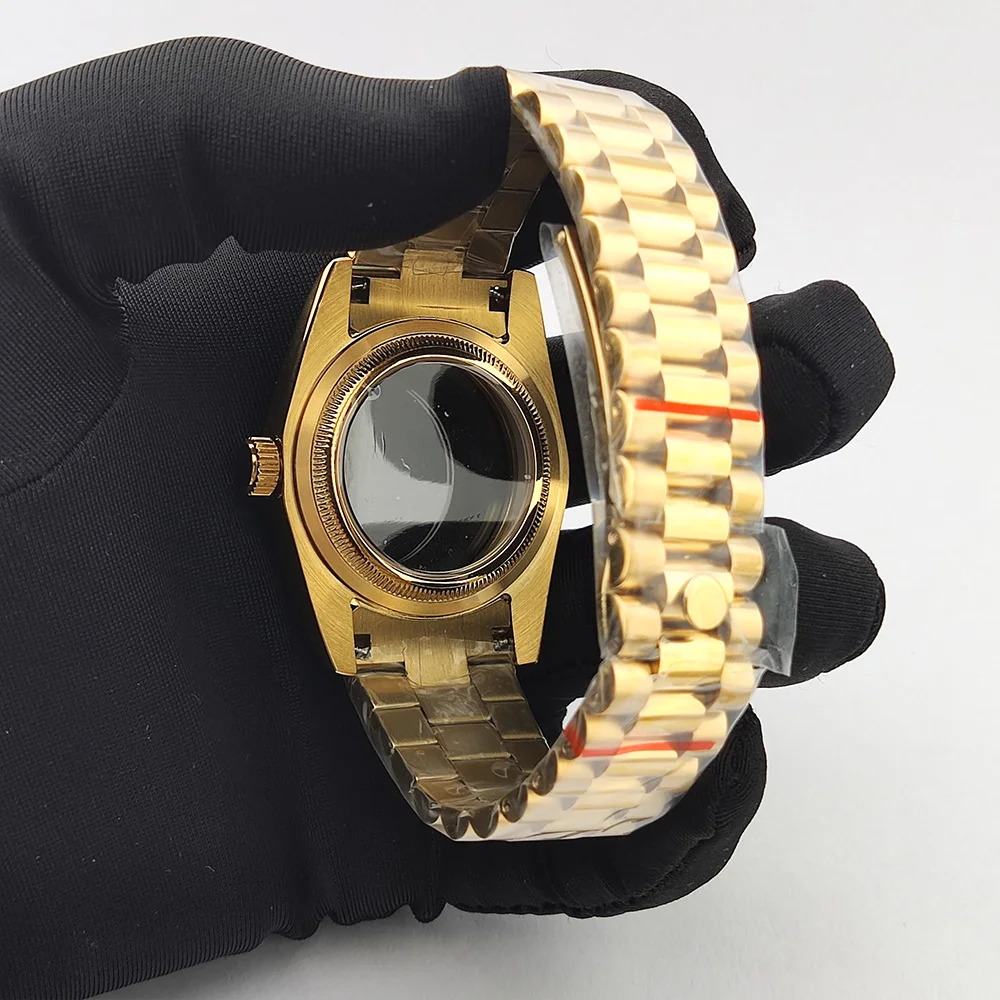 Корпус Miyota8285, 36 мм, корпус из нержавеющей стали, мужские автоматические часы с сапфировым стеклом, подходит для 8285, аксессуары для часов с механизмом