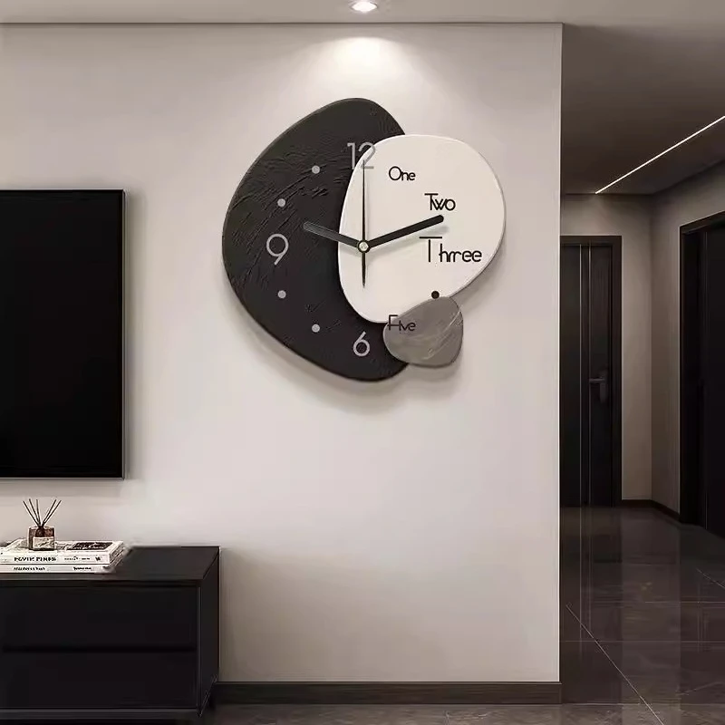 Korean Aesthetic Wall Clocks Living Room Design Minimalist Fashion Wall Clocks Nordic Luxury Reloj De Pared Ornaments Home Decor