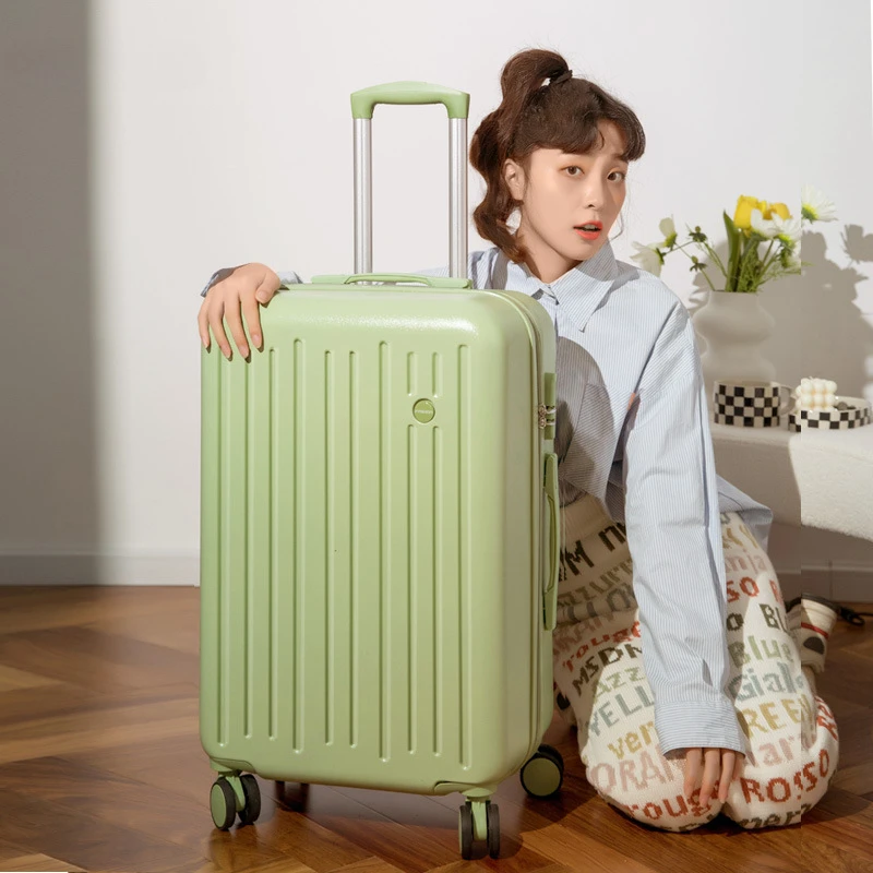 18/28 inch Rolling Luggage Ins Style Thickened Rod Universal Wheel Boarding Password Lock Portable Business Trolley Travel Case