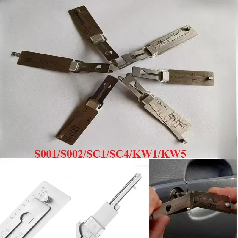 Lishi Styles Tools SC1 SC4 SS001 PRO SS002 PRO 2in1 Locksmith Tools Master Key Decoder Micha Decoder gansuas lockpick kit wytry