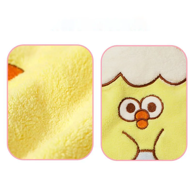 Miniso Creative Styling dundun Chicken Children Towel Cartoon Soft Absorbent Household Hand Towel Kawaii Student Practical Towel