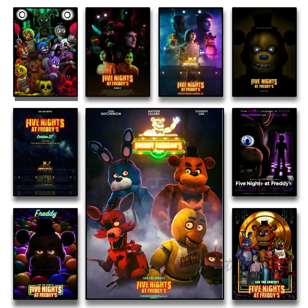 Fnaf Anime Poster Paper Print Home Living Room Bedroom Bar Restaurant Cafe Five-nights-At-Freddys Art Painting Decor