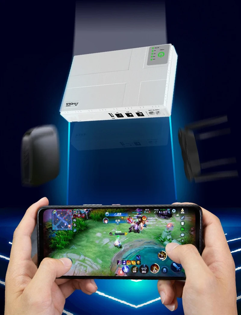 Dc 1036P 36W 10400Mah Noodstroomvoorziening Voorzien 12V/9V/5V Voor Router Ononderbroken Back-Up Houden Router Optische Modem Werk