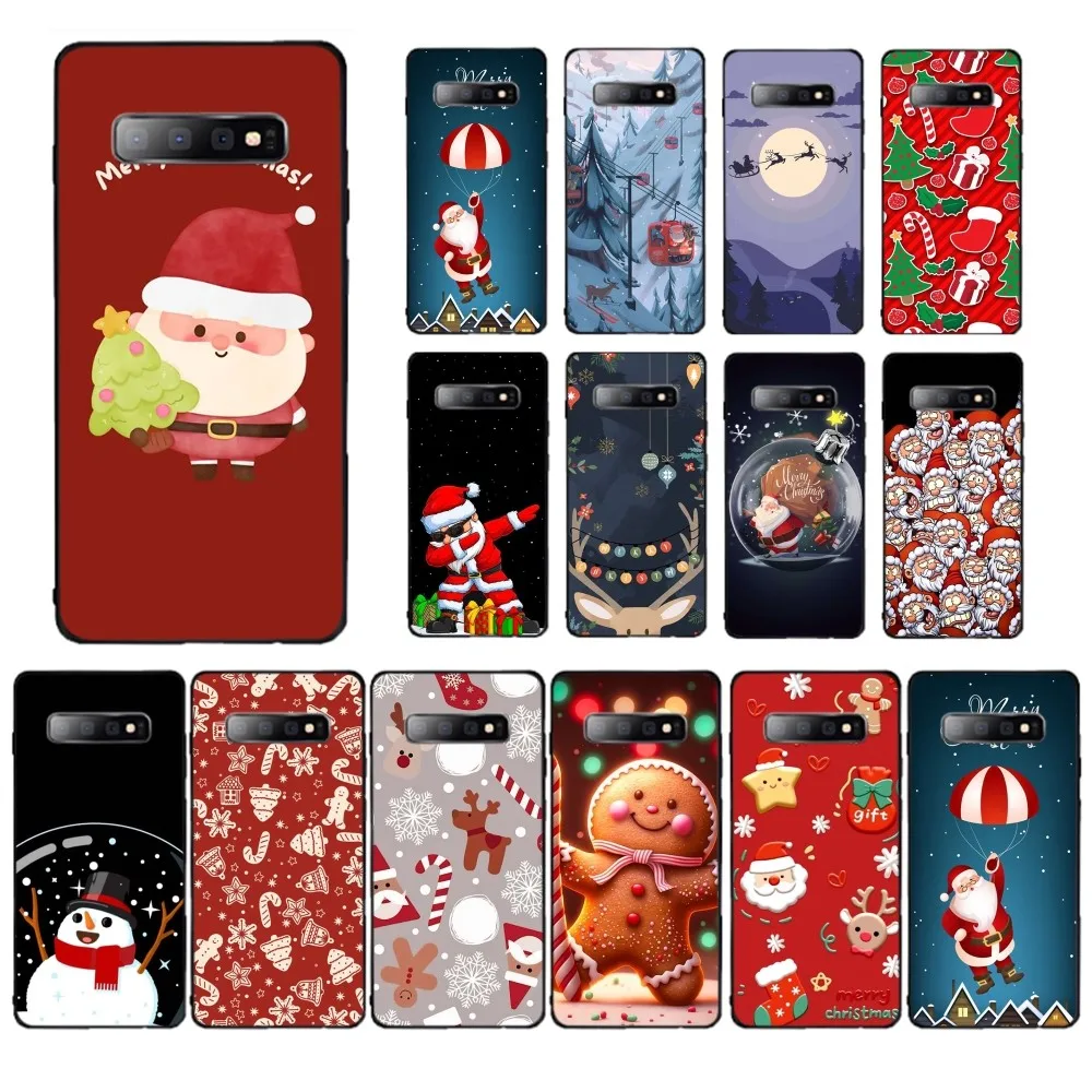 Merry Christmas Phone Case For Samsung S 9 10 20 21 22 23 30 23plus lite Ultra FE S10lite Fundas