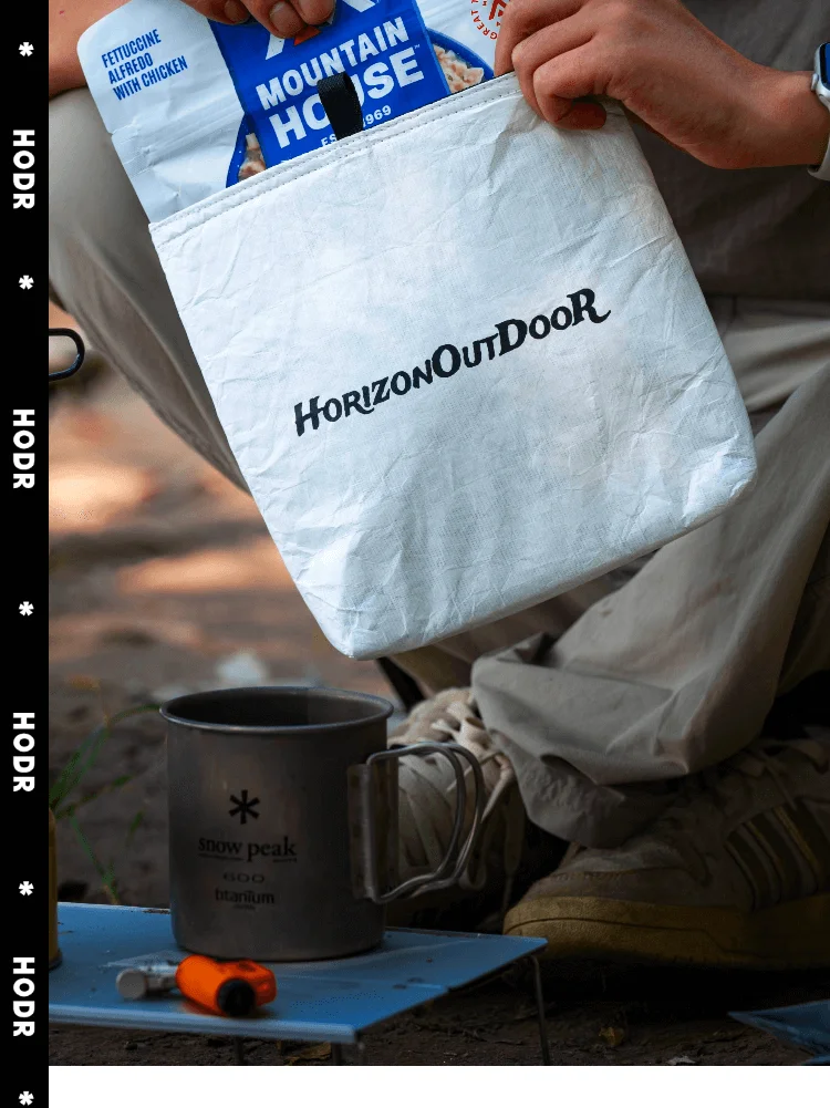 [HODRGEAR] Outdoor Tyvek ® Isolierte Lebensmittelbeutel, ultraleichte Gefriertrocknungs-Mahlzeit, gemütliche Wärmetasche, reißfeste Ausrüstung für Wanderungen und Camping – Detail 9