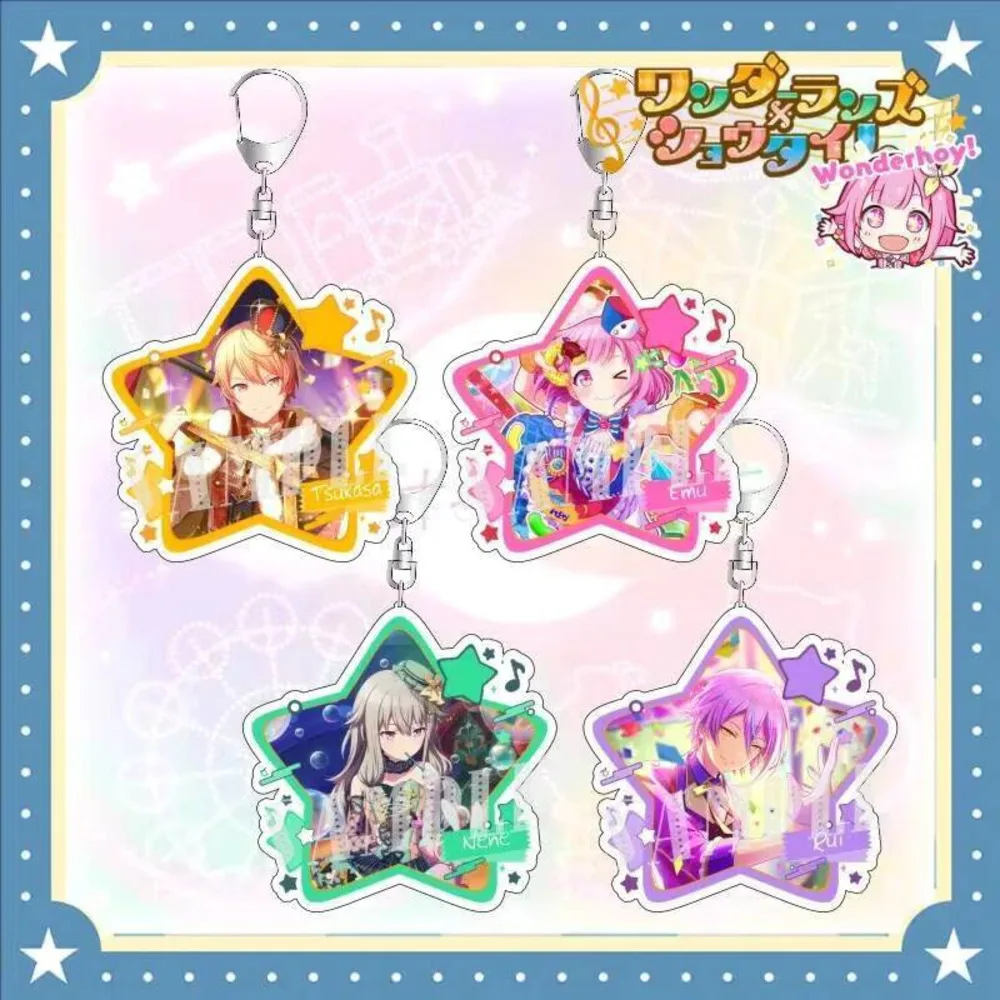 

Anime Project Sekai‌ Yoisaki Kanade Cosplay Cartoon Keychains Womens Accessories Bag Keyrings Jewelry Birthday Gifts Girls