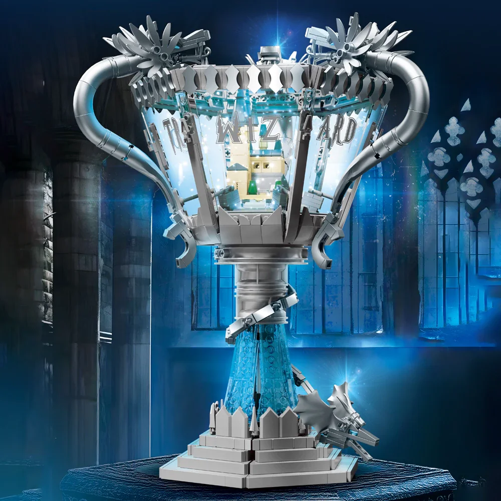 1169 قطعة MOC كأس النار اللبنات ماجيك فيلم Triwizard بطولة الكأس نموذج لتقوم بها بنفسك تجميعها اللعب جمع هدية