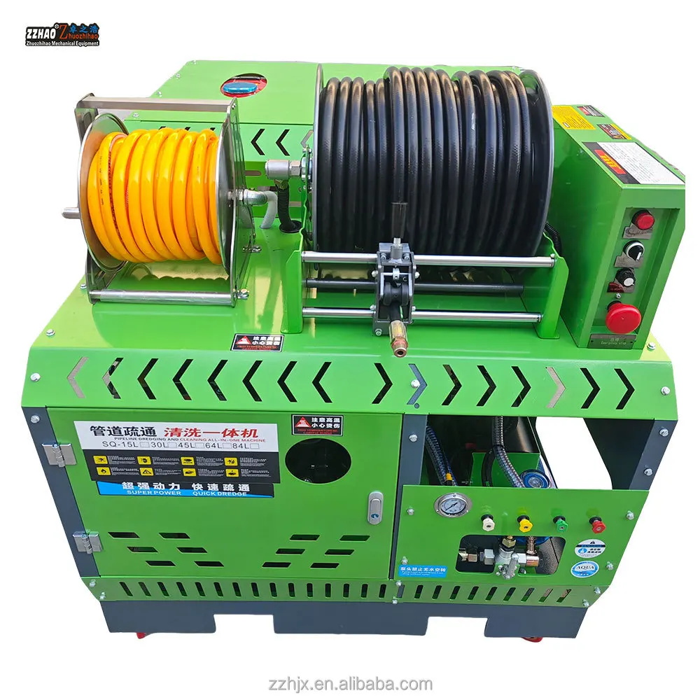 آلة تنظيف الصرف الصحي ذات الضغط العالي شديدة التحمل - 37 حصان 2900 رطل لكل بوصة مربعة مع بكرة خرطوم 50 مترًا لانسداد الصرف الصحي #3