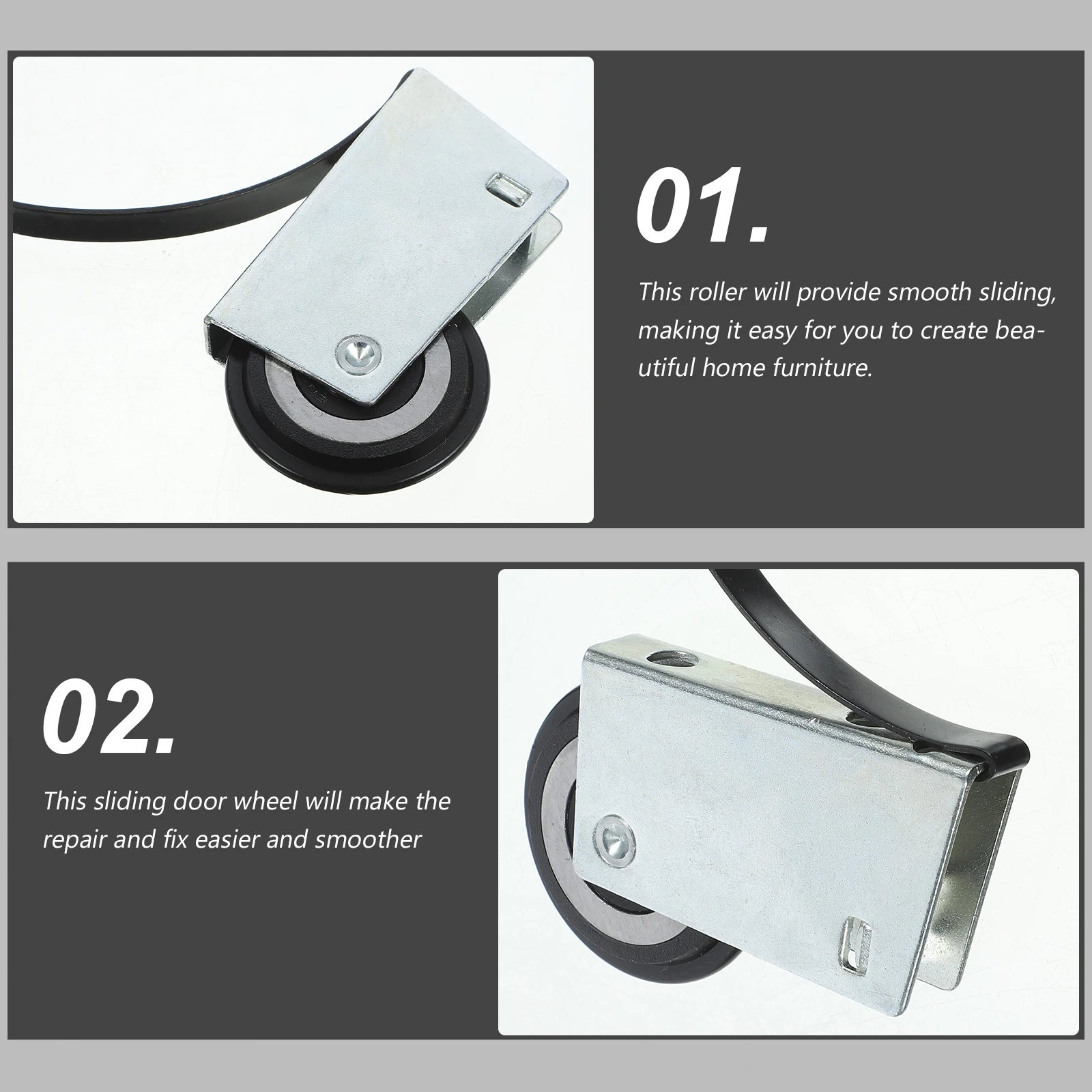 

Universal Metal Sliding Door Pulley Thickened Roller Durable Cabinet Guide Hardware Smooth Silent Glass Screen for Aluminum