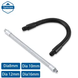 Dia8/10/12/16mm LED Gooseneck LED Flexible Holder Lamp M8 M10 Male+Female Metal Hose Universal Soft Pipe Metal Serpentine Tubes