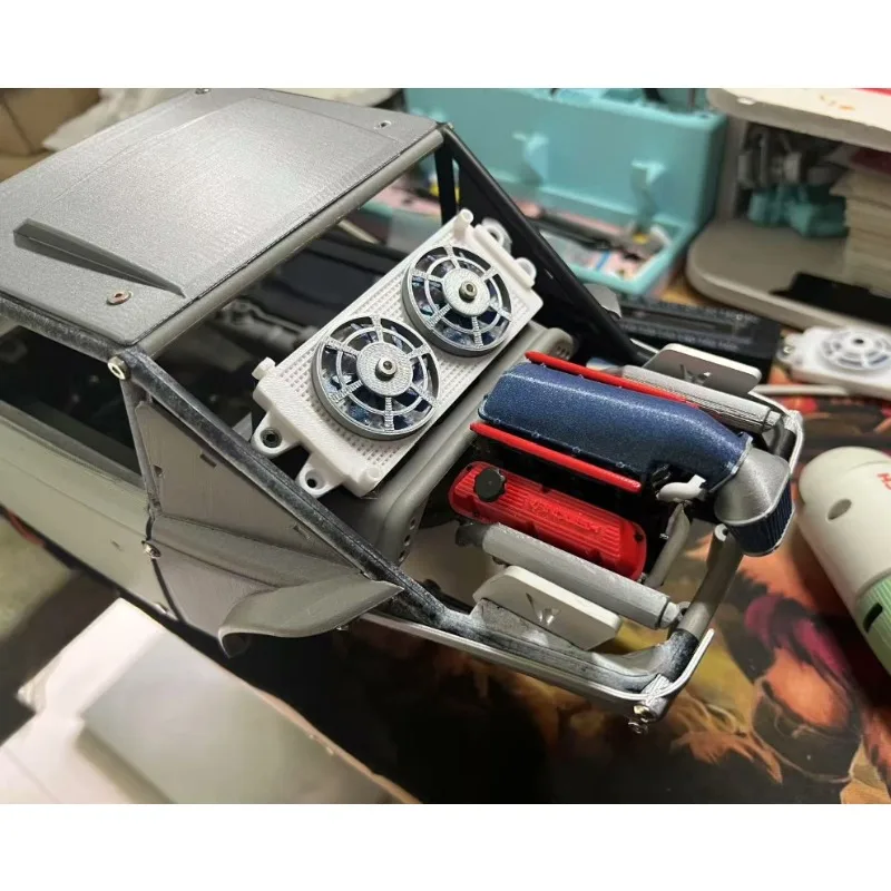 Simulation Model Car Radiator Decoration Upgrades for 1/10 RC Crawler Car VP OPTIC H10 KIT