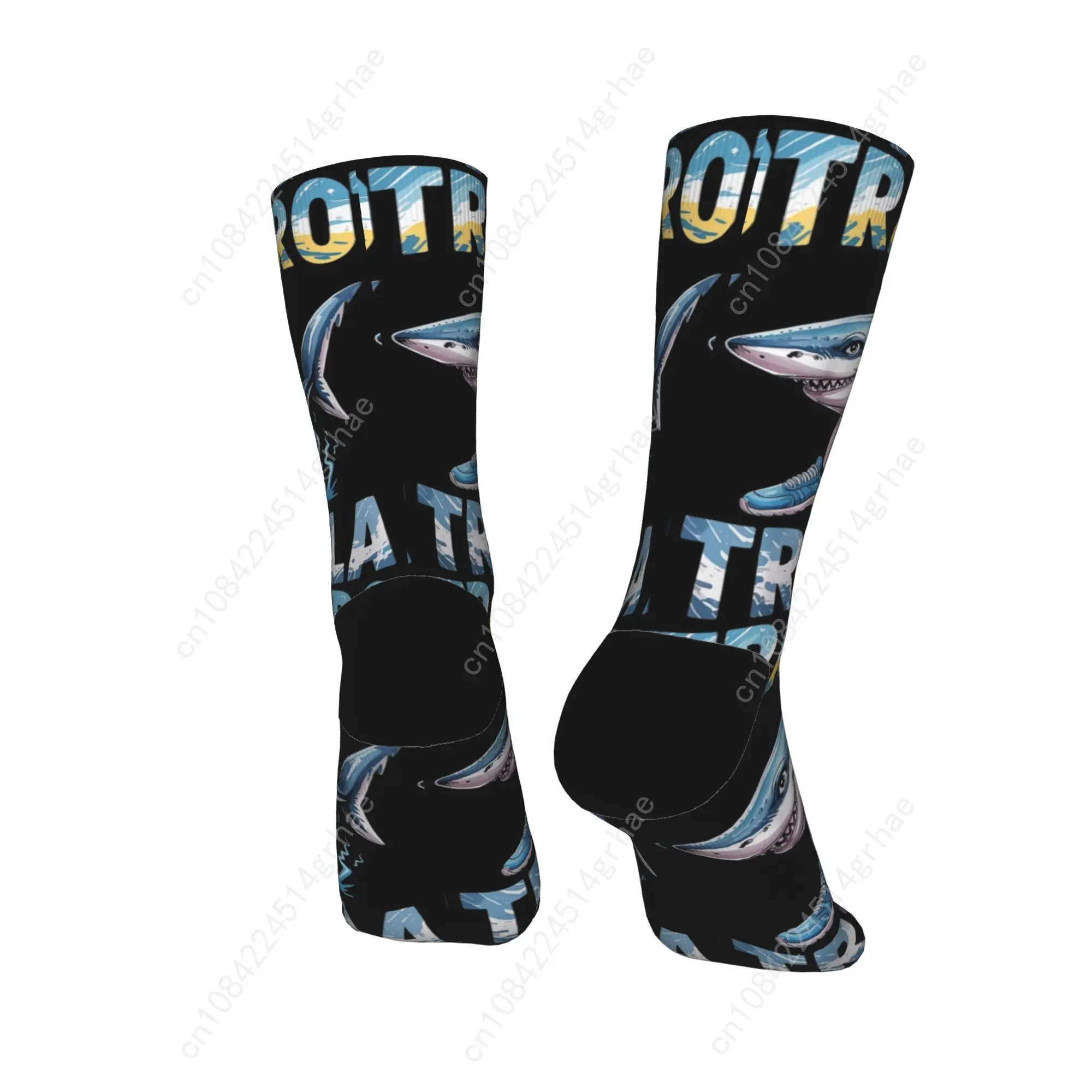 Tralalero tralala italiano cérebro podridão italiano brainrot meme meias masculinas meias casuais inverno ciclismo antiderrapante design meias