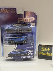 Pop Race 1:64 PANDEM GR YARIS Blue Customized version Diecast Model Car