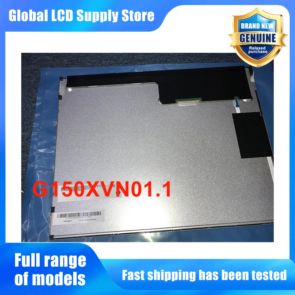 G150XVN01.1 15.0 Inch LCD Display Screen Panel Original for 30 Pins Connector New Fully Tested