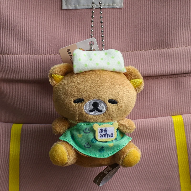 Easy Bear Puppenanhänger, süßer Foodie-Bär, Bruder-Anhänger, kleiner Bär, Mini-Plüschpuppe, Taschenanhänger, Schlüsselanhänger, Weihnachtsfest-Geschenk