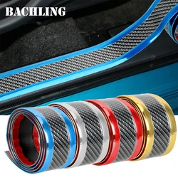 Car Stickers Door Edge Protector Universal Door Sill Sticker Carbon Fiber Anti Scratch Anti-collision Strip Decorative Sticker
