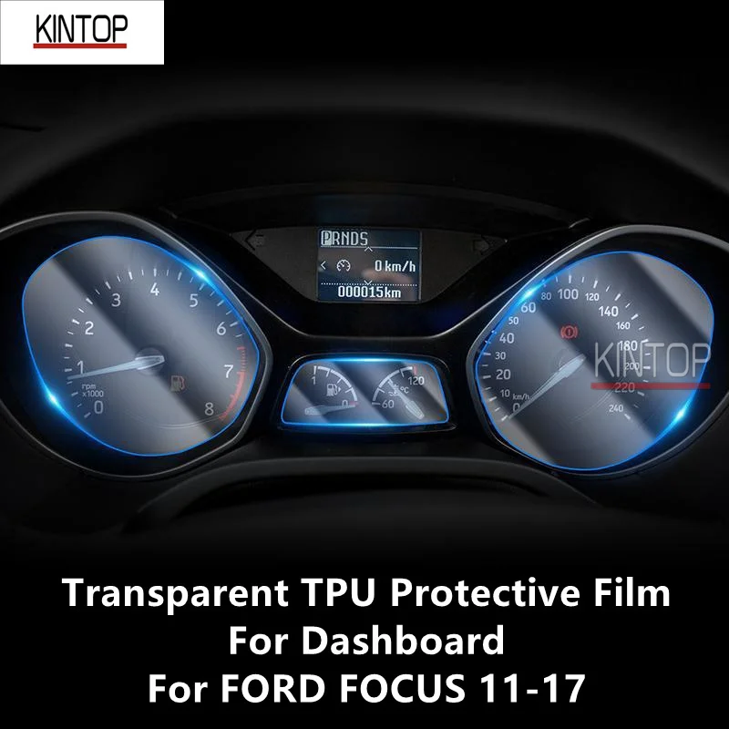 

For FORD FOCUS 11-17 Dashboard Transparent TPU Protective Film Anti-scratch Repair Film Accessories Refit