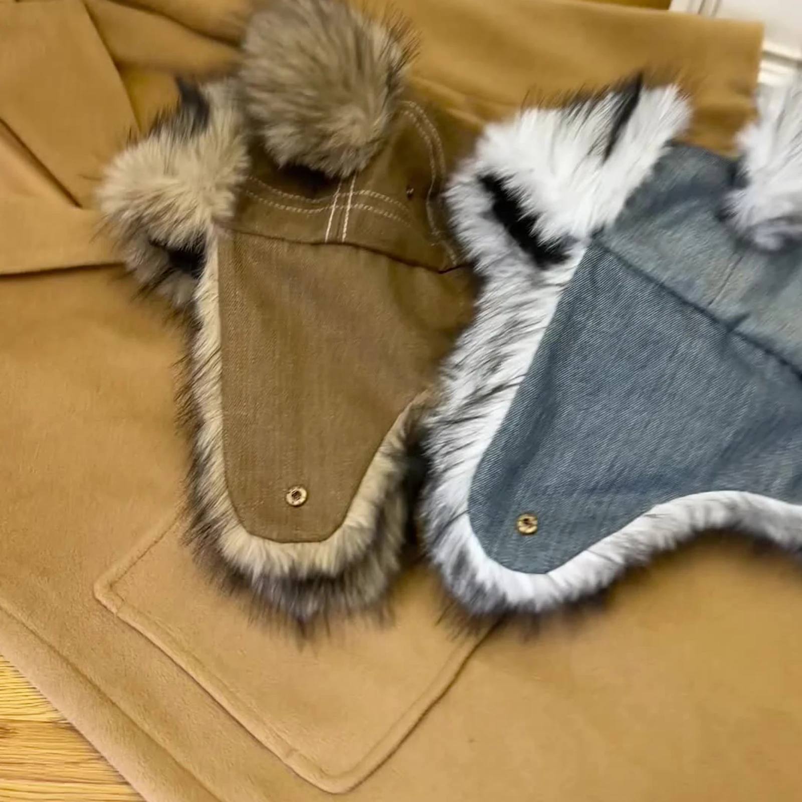 Women Men Winter Hat with Earflaps Fashionable Cute Outdoor Trapper Caps with Ears for Skiing Cycling
