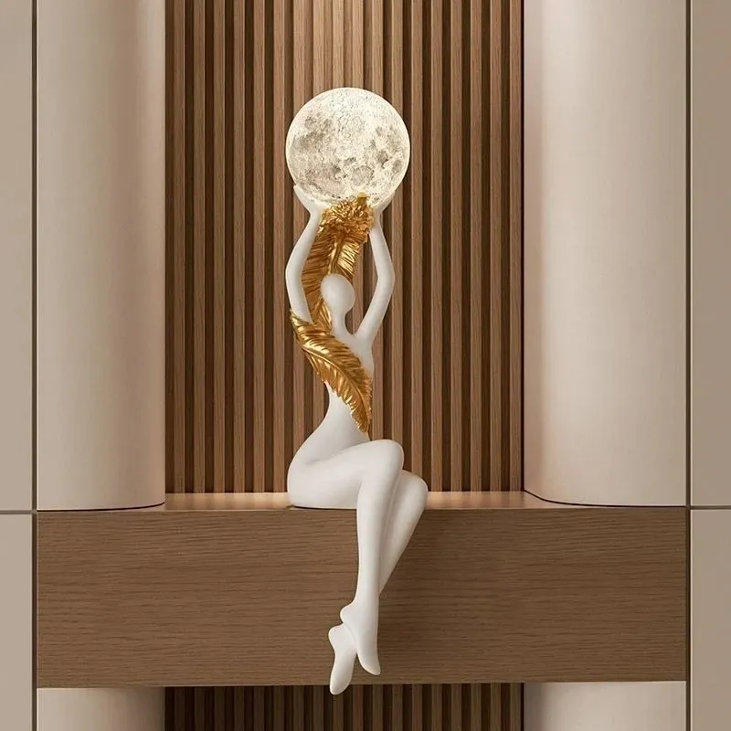 

Customizable Figurine di lusso in resina tinta unita Carattere luminoso Figurine per armadietto del vino Decorazioni per