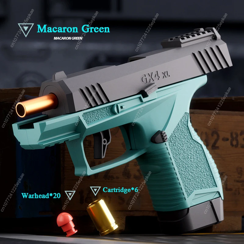 مسدس لعبة جيب صغير Gx4 قذيفة مستمرة رمي ماكارا التعليم بندقية نموذج رصاصة لينة قاذفة BlowBack مسدس صغير Airsoft