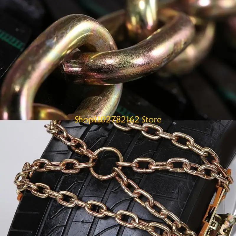 

547B Car Tire Snow Chains Outdoor Driving Safety Chains Rainy Sonw Days Mud Road Vehicle Anti-skid Chain Supplies