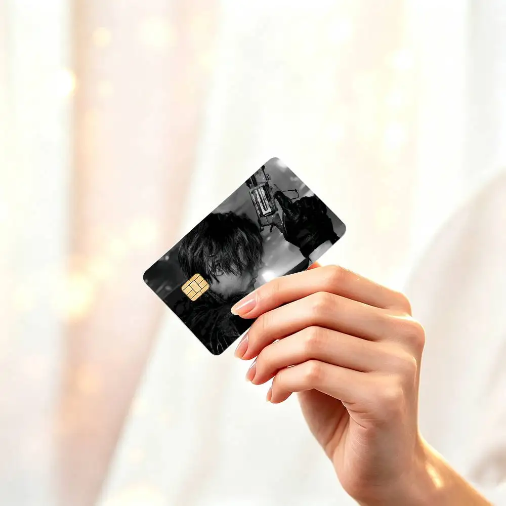 L-Leon Kennedy  HD Credit Card Stickers Game Card Decal Small Chip Waterproof Sticker Gift Decor