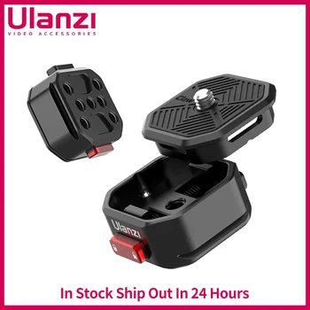 Ulanzi Claw Arca-Swiss Quick Release Plate Mount 1/4&#x27;&#x27; Tripod Monopod Gimbal Base Mount for DSLR Quick Switch System