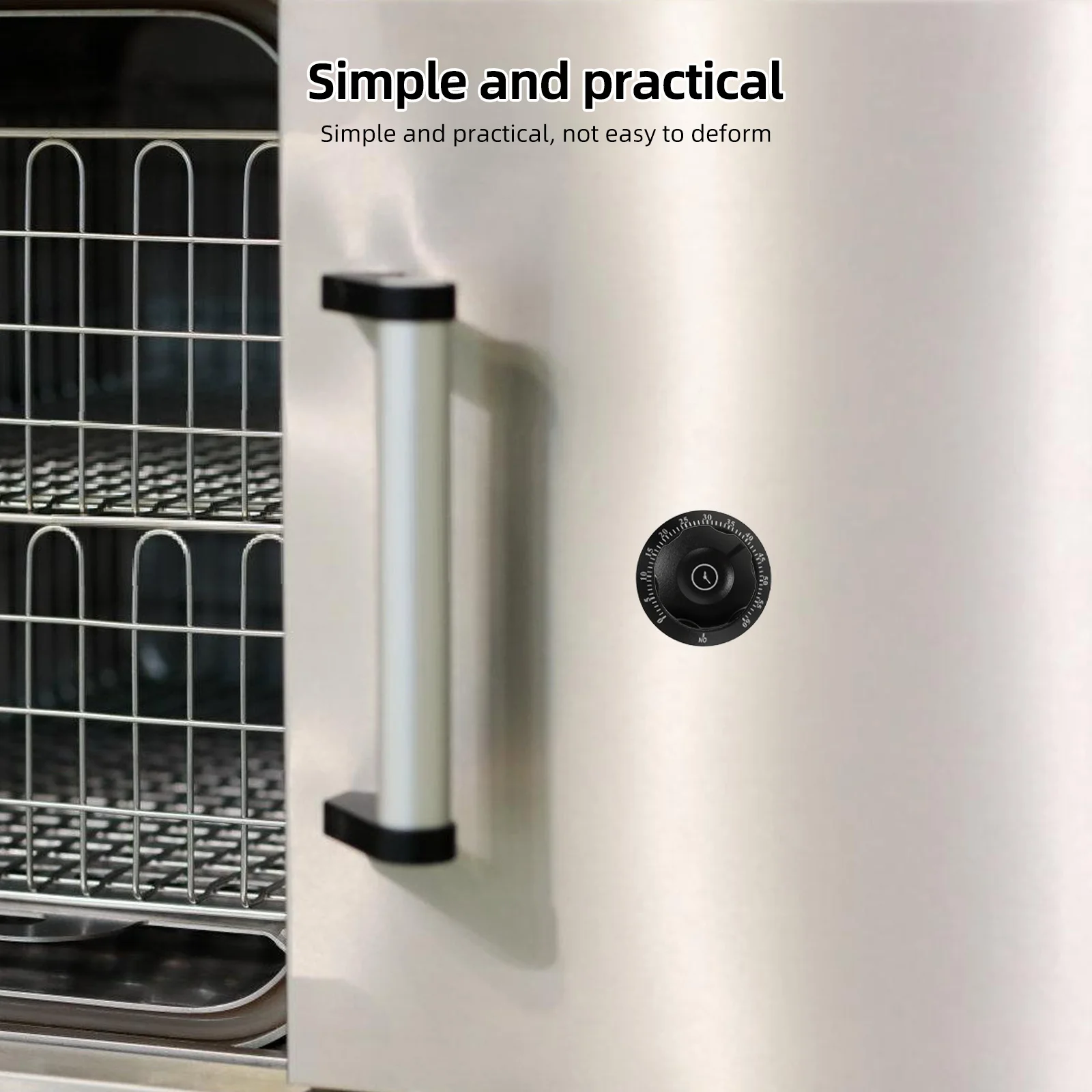 

2pcs Kitchen Timer Mechanical 60-Minute Countdown Cooking Reminder For Steam Oven Sterilizer Baking Food Prep Small Appliance