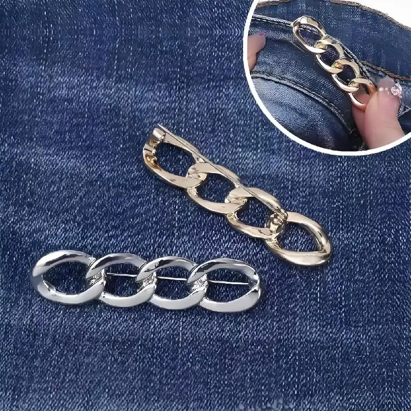 3 Stück vielseitige Taillenschnallen für Jeans, modischer, verstellbarer, abnehmbarer Gürtel ohne Nähen, Taillenverengung – Detail 3