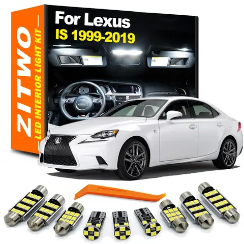 ZITWO 전체 자동차 LED 전구 인테리어 조명 키트 Lexus IS MK1 MK2 MK3 IS200 IS250 IS300 IS350 IS300h IS200t 1999-2019 액세서리