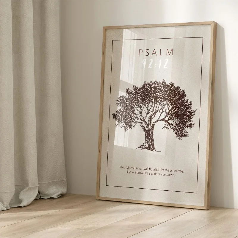 Modern Christian Jesus God Bible Verse Psalm Landscape Posters and Prints Canvas Printing Wall Art Picture for Living Room Decor
